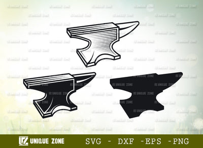 Anvil SVG, Hammer Svg, Blacksmith Tools Svg, Workshop Svg, Farrier Svg, Anvil Logo, Anvil Clipart, Metal Iron Svg, Forged Steel Svg, SVG Unique Zone 