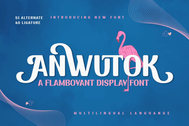 ANWUTOK | Display Font Font twinletter 