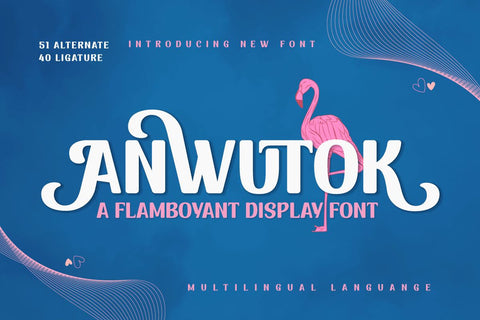 ANWUTOK | Display Font Font twinletter 