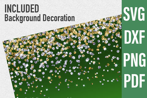 ANY YEAR Graduation Cap Gift Box | Die Cut Files | SVG, DXF | Green | Free Tutorial SVG Marlene Campos 