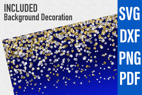 ANY YEAR Graduation Cap Gift Box | Die Cut Files | SVG, DXF | Royal Blue | Free Tutorial SVG Marlene Campos 