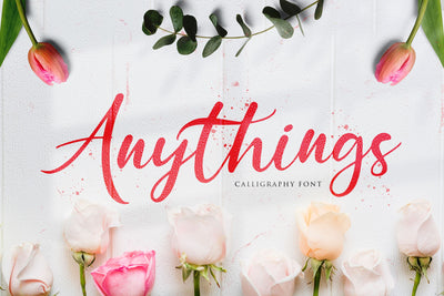 Anythings - Modern Calligraphy Font Font StringLabs 