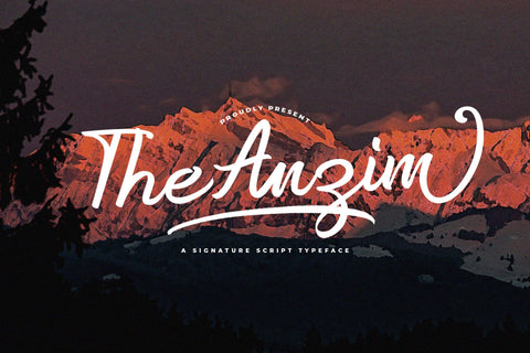 Anzim - Signature Script Font Font StringLabs 