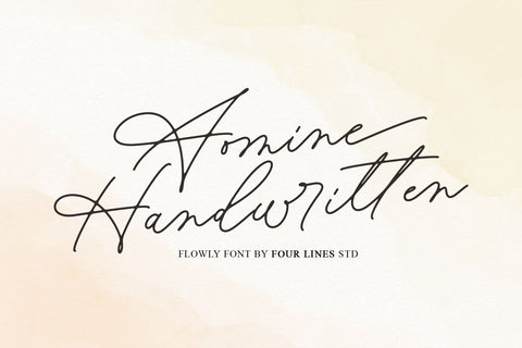 Aomine Font Four Lines Std. 