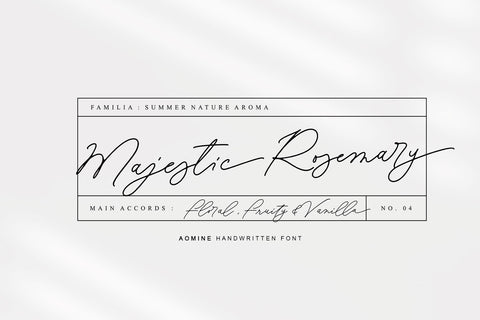 Aomine Font Four Lines Std. 