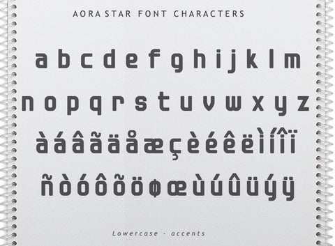 Aora Star Font Font Leamsign Studio 