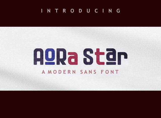 Aora Star Font Font Leamsign Studio 