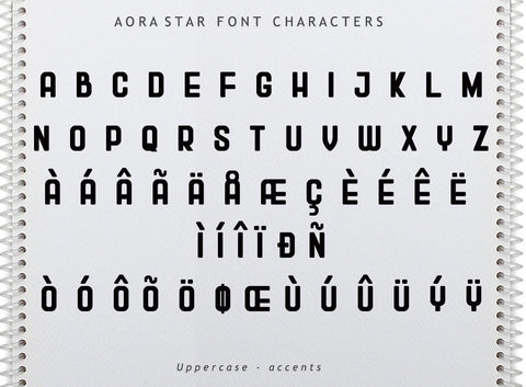 Aora Star Font Font Leamsign Studio 