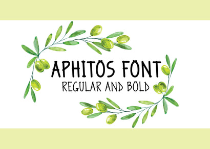 Aphitos Font Bundle - Regular & Bold Font MasterFontStore 