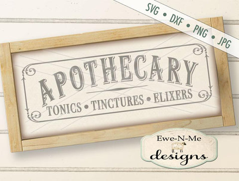 Apothecary - Cutting File SVG Ewe-N-Me Designs 