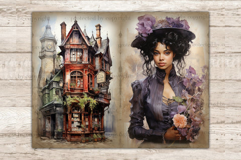 Apothecary Junk Journal Kit | Woman Ephemera SVG GlamArtZhanna 