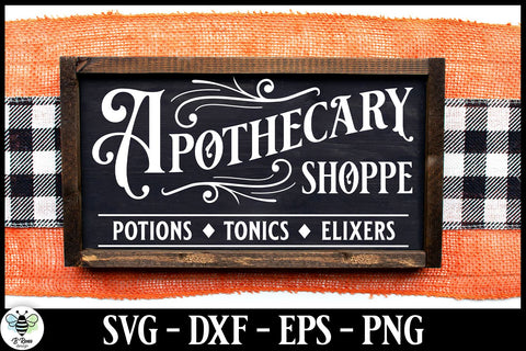 Apothecary Sign SVG | Vintage Halloween Cut File SVG B Renee Design 