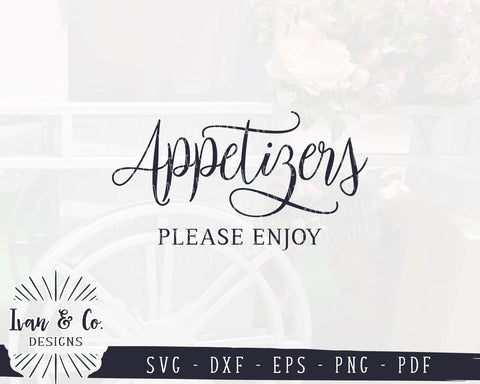 Appetizers Please Enjoy SVG Files | Restaurant | Home | Kitchen SVG (964986262) SVG Ivan & Co. Designs 