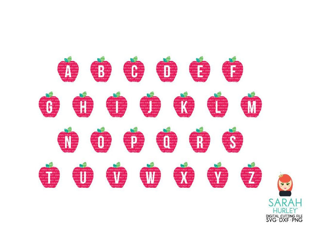 Apple Alphabet SVG Sarah Hurley 