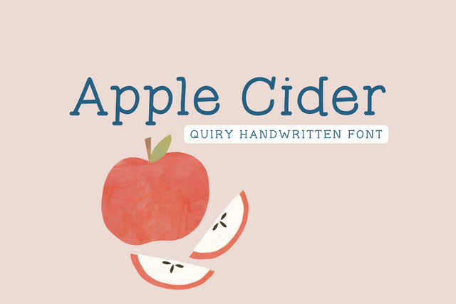 Apple Cider Font Cotton White Studio 