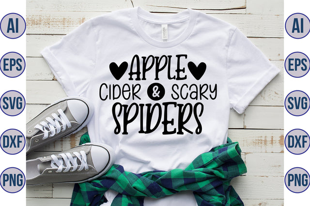 Apple Cider & Scary Spiders svg SVG orpitasn 