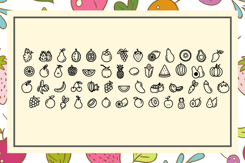 Apple Fruit Font Font Aisyah 