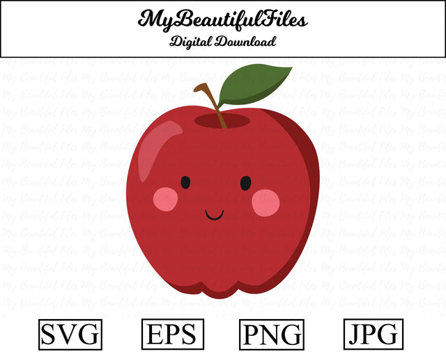 apple - fruit SVG MyBeautifulFiles 