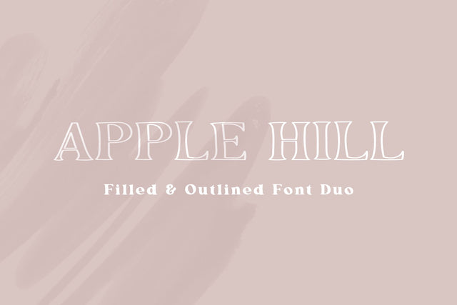Apple Hill Duo Font Cotton White Studio 