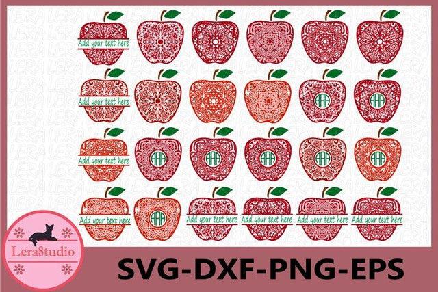 Apple Mandala Apple SVG Lerastudio 