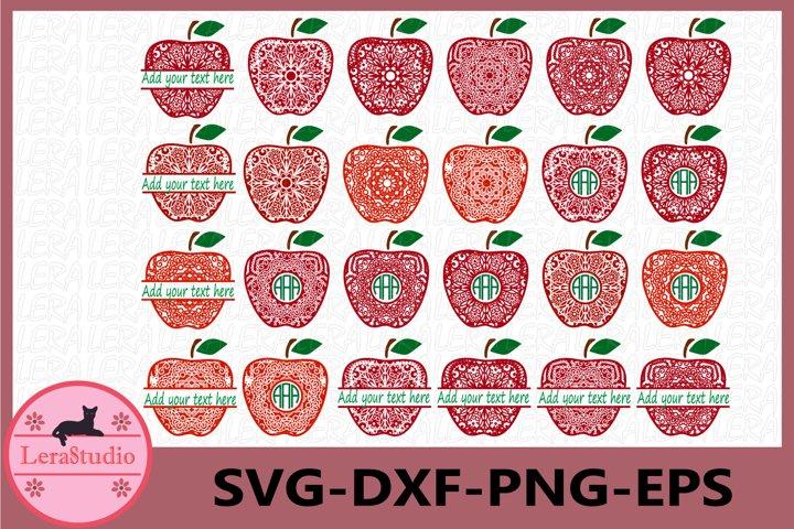 Apple Mandala Apple SVG Lerastudio 