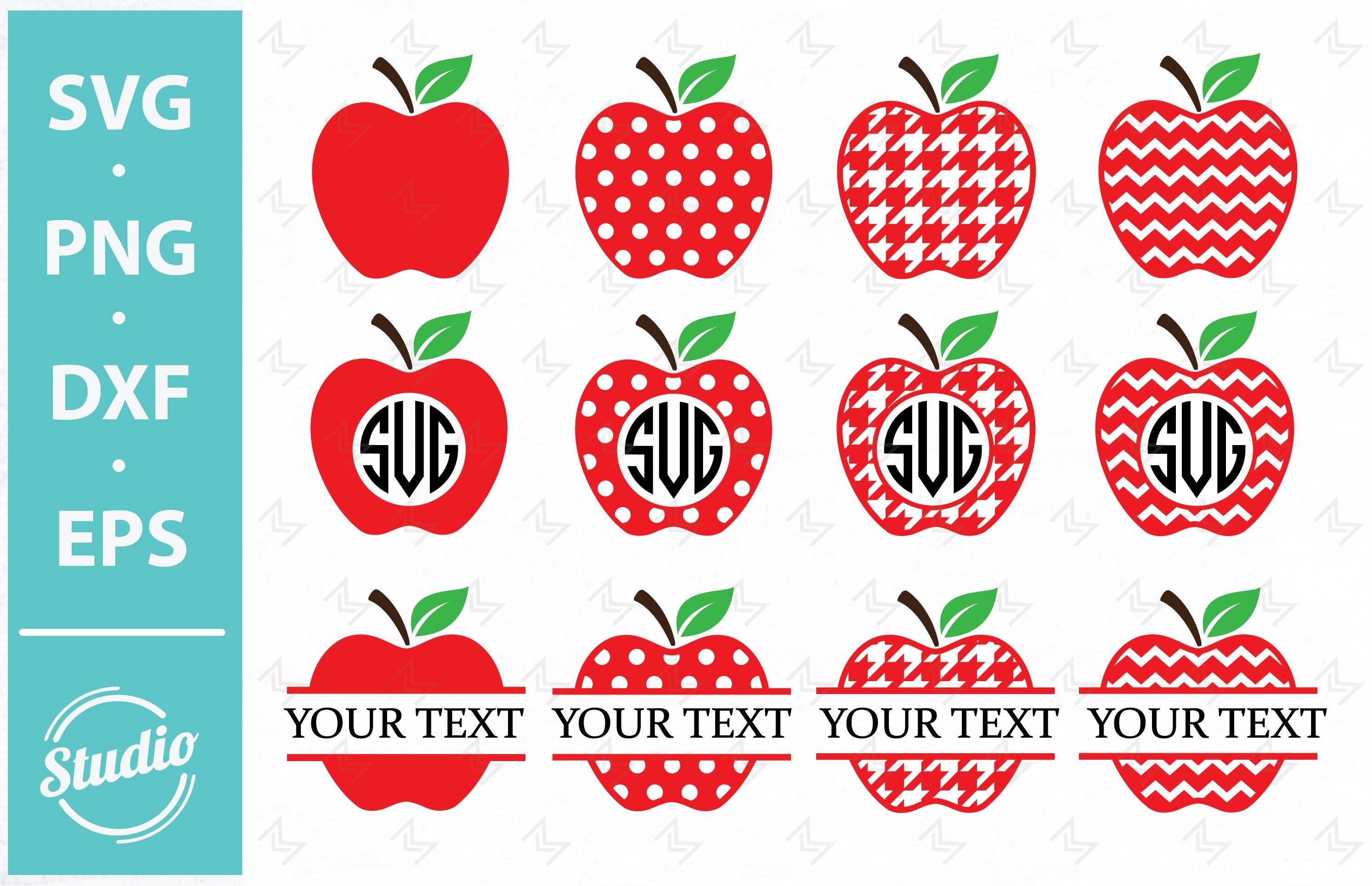 Red Apple Svg, Apple Clipart, Teacher Svg, School Svg, Silhouette Cut  Files, Apple Cricut, Back to School, Fruit Svg, Dxf, Eps, Digital 