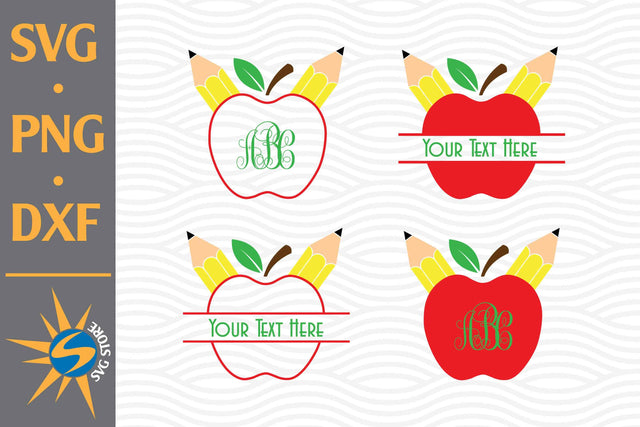 Apple Monogram SVG, PNG, DXF Digital Files Include SVG SVGStoreShop 