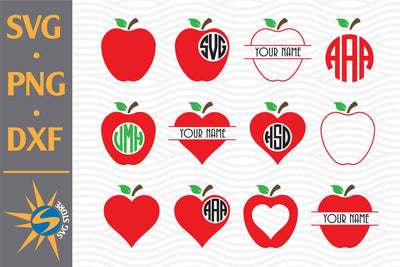 Apple Monogram SVG, PNG, DXF Digital Files Include SVG SVGStoreShop 