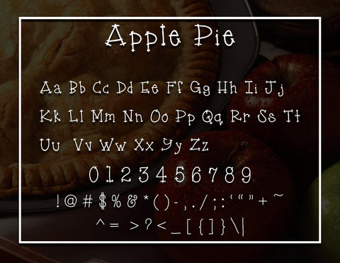 Apple Pie Font Design Shark 