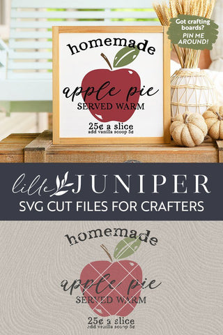 Apple Pie Sign | Fall Sign SVG | Apple SVG SVG LilleJuniper 