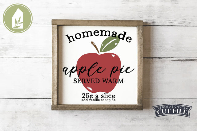 Apple Pie Sign | Fall Sign SVG | Apple SVG SVG LilleJuniper 
