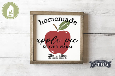 Apple Pie Sign | Fall Sign SVG | Apple SVG SVG LilleJuniper 
