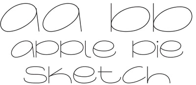 Apple Pie - Sketch Font Font Rivka’s Renditions 