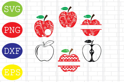 Apple Svg, Apple Clipart, Teacher Svg, School Svg SVG DigitalSvgFiles 