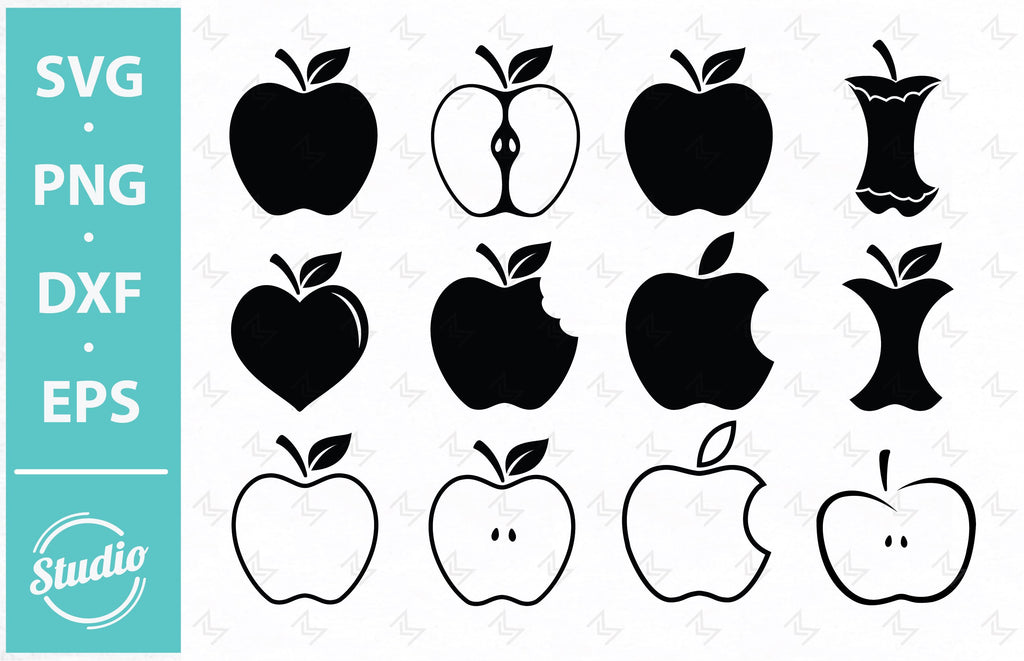 Apple Svg bundle, Apple Svg, Apple Name Frame Svg, Apple Monogram Svg ...