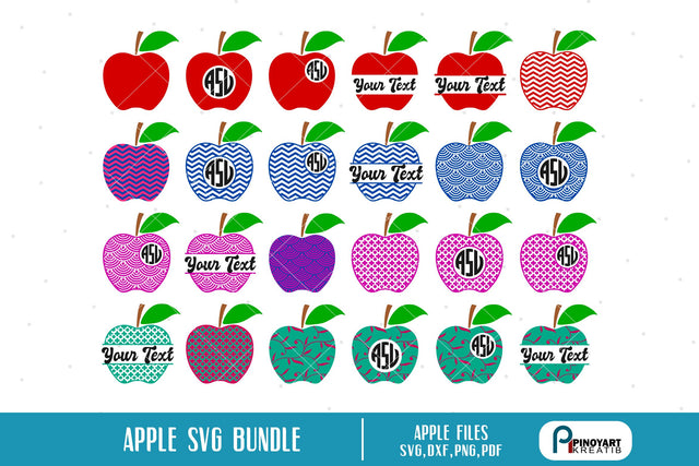 Apple Svg Bundle SVG Pinoyart Kreatib