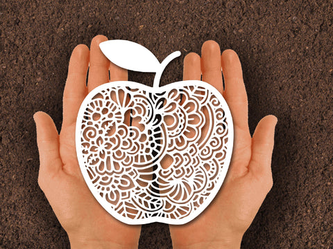 Apple Teacher Paper cut SVG Johan Ru designs 