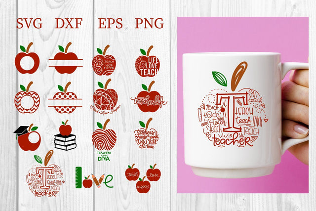 Apple Teacher svg bundle SVG dadan_pm 