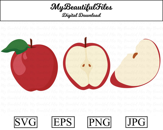 apples - fruits SVG MyBeautifulFiles 
