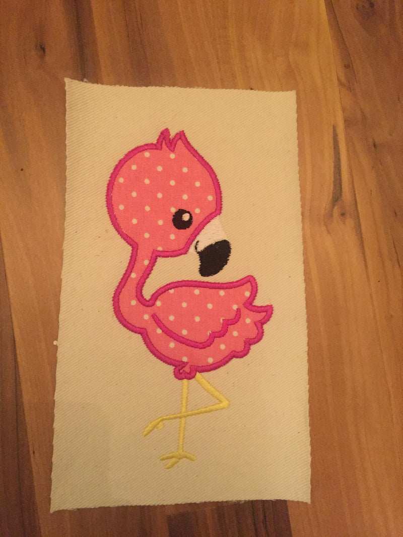 Appliqué Embroidery Flamingo Embroidery/Applique MissMarysEmbroidery 