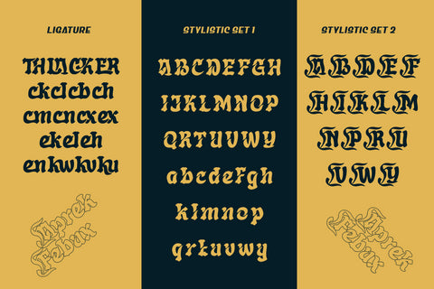 Aprek Febux - Display Font Font twinletter 
