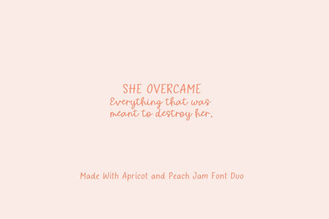 Apricot and Peach Jam Font Cotton White Studio 