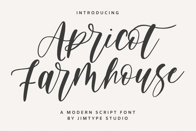 Apricot Farmhouse Font Jimtype Studio 
