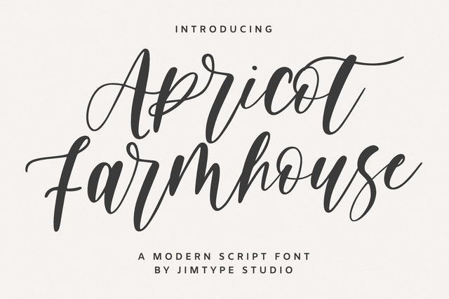 Apricot Farmhouse Font Jimtype Studio 