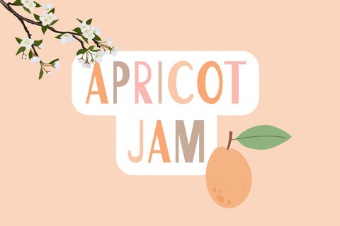 Apricot Jam Font Cotton White Studio 