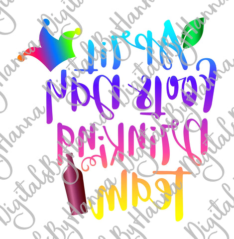 April Fools Day Drinking Team Print & Cut SVG Digitals by Hanna 