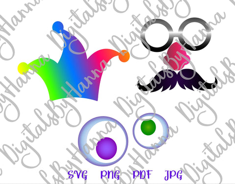 April Fools Day Print & Cut SVG Digitals by Hanna 