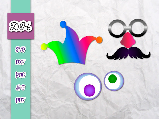 April Fools Day Print & Cut SVG Digitals by Hanna 