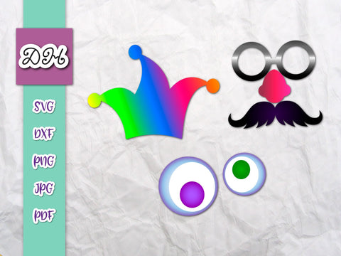 April Fools Day Print & Cut SVG Digitals by Hanna 