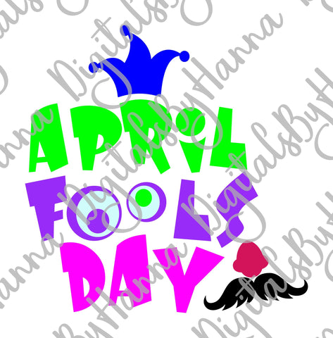 April Fools Day Print & Cut SVG Digitals by Hanna 